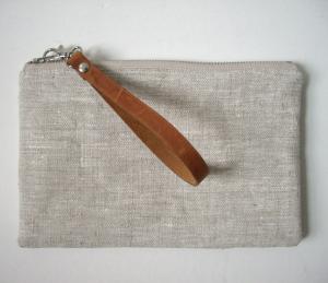 Quality linen cosmetic bag for sale