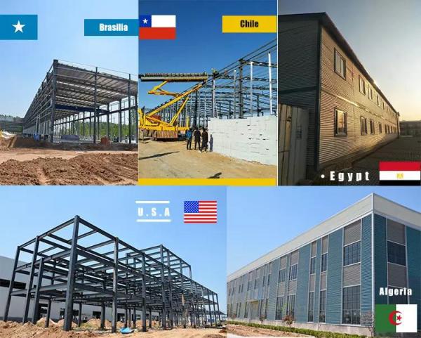 Customized Industrial Structural Steel Structures Fabrication Warehouse Building Workshop