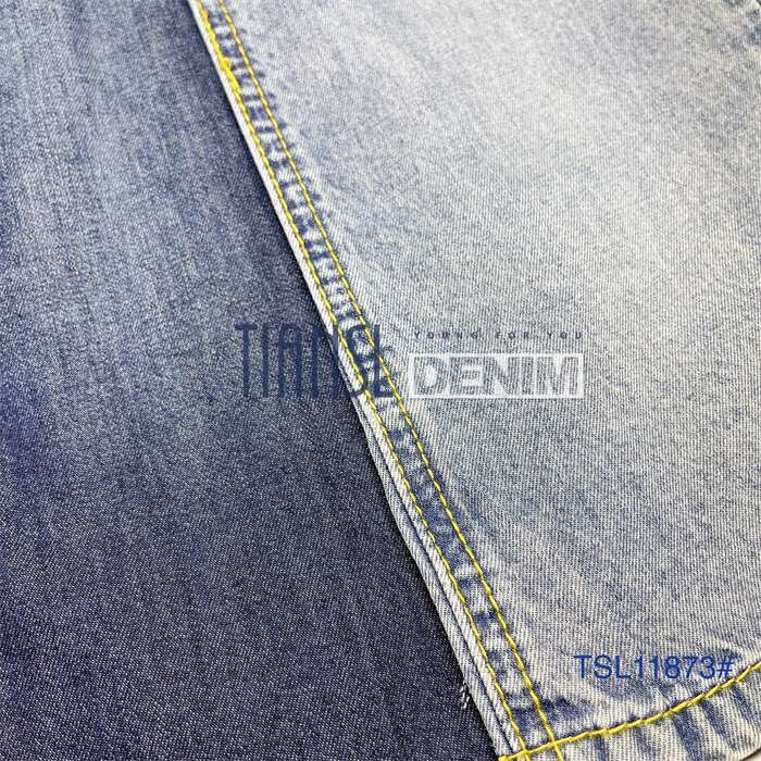 Quality 7.3 Oz 16S Yarn Twill Cotton Fabric Jeans Jutecell Cotton Denim Material for sale
