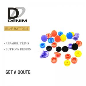 Quality Plastic Snap Fastener Buttons Fashion Colorful Childhood Lead Free for sale
