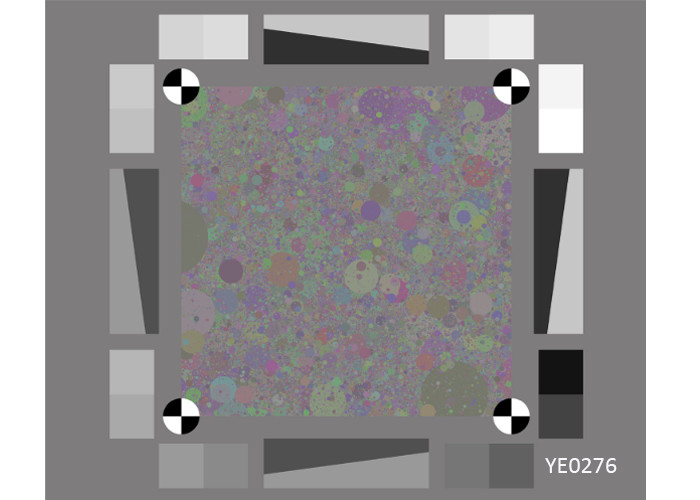 Dead Leaves Target – Colored YE0276 Texture Loss Analysis Resolution Test Chart
