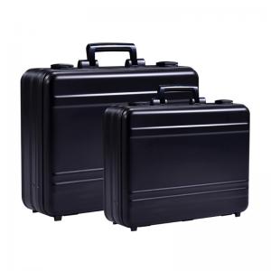 Quality MS-M-01 B Anodize Black Aluminum Briefcase Aluminum Attache Tool Case for sale