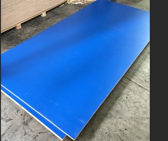 Quality Blue Melamine Commercial Plywood Poplar / Hardwood Core For Indoor Decoration for sale