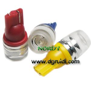 Quality Led Signal bulb T10 1.5W high power led interior signal lighting with lens for sale
