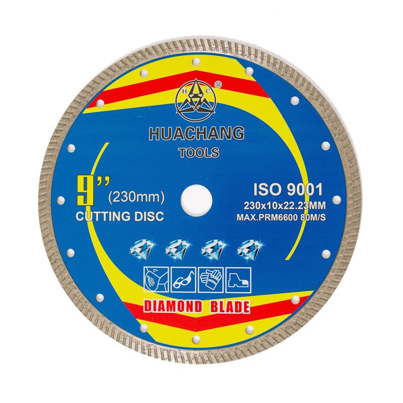 Quality 9inch 230mm Porcelain Diamond Blade 230 X 22mm 9" Concrete Cutting Disc for sale