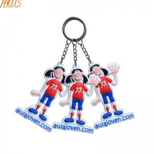 Quality Personalized Cool PVC Key Chain  Small Size 3.5 Inches Height for sale