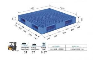 Quality Stacking Double Face Heavy Duty Plastic Pallets For Warehouse And Shipping for sale
