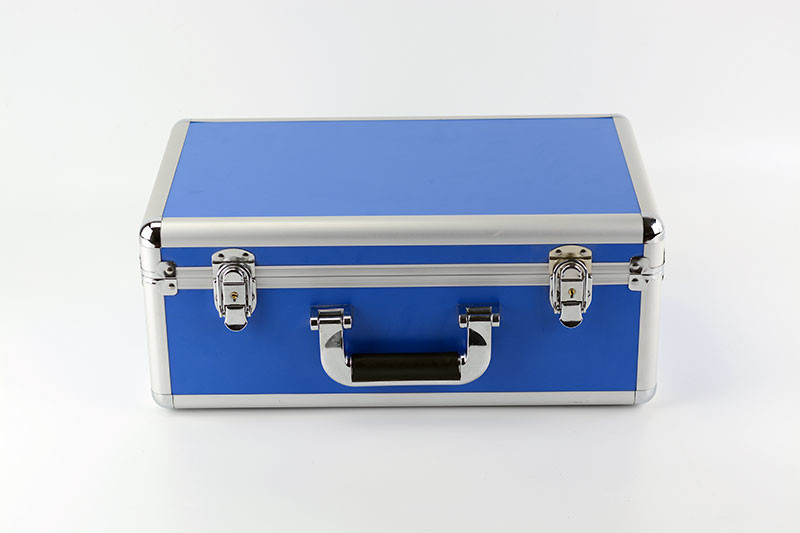 Quality Customized Aluminum Blue Instrument Carrying Cases With Die Cut Foam Slots Protect Euipment for sale