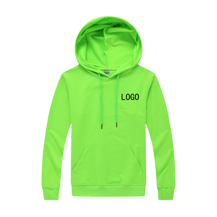 Quality Unisex Plain 100% Cotton Oversized Pullover Hoodie Green Color for sale