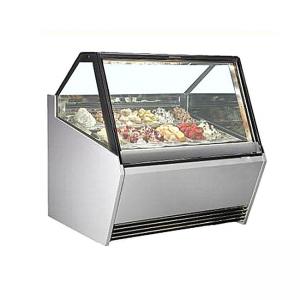 Quality Modern Design Popsicle Display Showcase Ice cream freezer with Double-Layer Anti-Fog Glass for sale