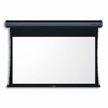 Quality Motorized Projection Screen with Alternative Black or White Casing for sale