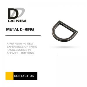Quality Thick Gunmetal Metal D Ring Buckles Bulk Trims & Accessories For Bags for sale
