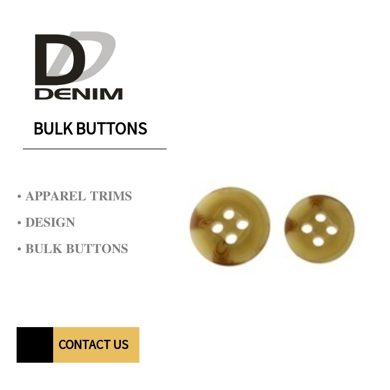 Quality Resin Pattern Horn Trench Coat Buttons , Sew On Snap Buttons 4/2 Holes for sale