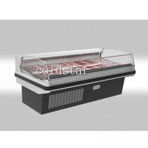 Quality Open Fresh Meat Chiller Self Serve Display Counter for Supermarket Refrigerated Display Case for sale