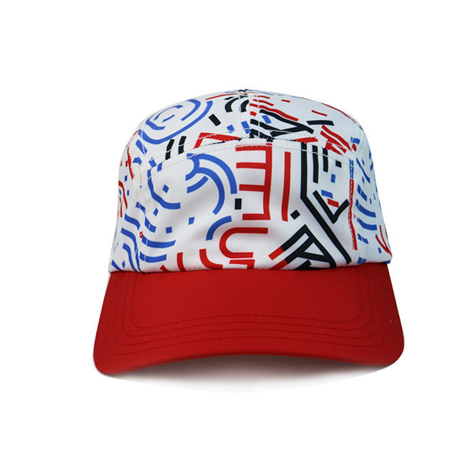 Buy cheap High Quality 5 Panel Caps sublimation pattern camper cap with polyester with from wholesalers
