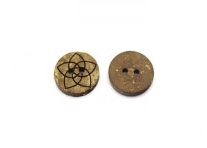 Quality Fancy 2 Hole Natural Coconut Buttons Size For Sweaters &amp; Casual Shirts for sale