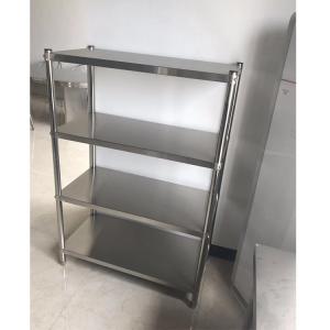 Quality Heavy Duty Shelving Stainless Steel Display Stands , Warehouse Rack System for sale