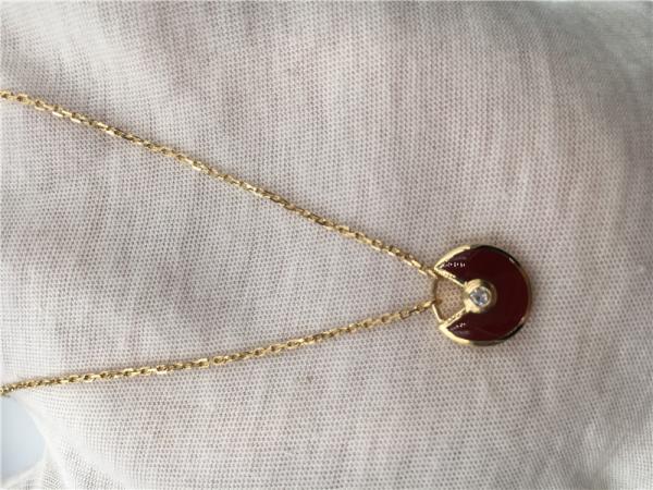 Buy XS Model High End Custom Jewelry Amulette De  Necklace 18K Rose Gold Carnelian at wholesale prices
