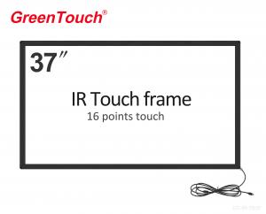 Quality 16/9 USB Interface 37 Inch Infrared Touch Frame Tempered Glass Material for sale