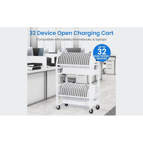 Versatile Tablet Charging Cart Featuring Adjustable Slots and Energy Charging System for Optimal Device Maintenance in Educational Institutions