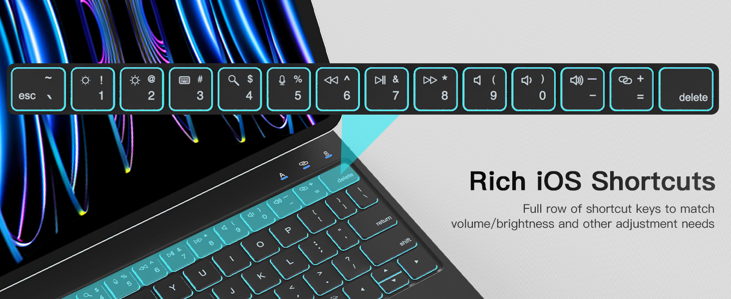 For iPad Air 11 Pro 11Magic Keyboard for Air 10.9"Springy Backlit Surface Multi-Touch Trackpad Wholesale OEM/ODM/Private Label