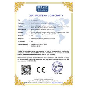 Demo Photoelectric Technology (Wuxi) Co., Ltd. Certifications