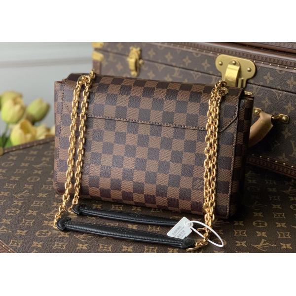 M40108 M40109 M401130 M40312 Damier Ebene Carvas And Soft Cowhide With Unique Design Chain Cross-Body Bag