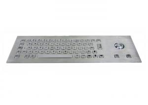 China IP65 Waterproof Stainless Steel Keyboard With Mouse Trackball on sale