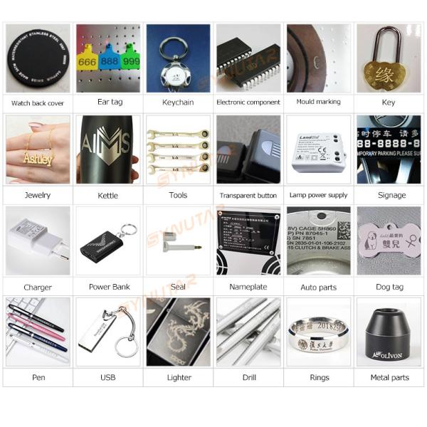 Table Type Fiber Laser Marking Machine For Metal 50W / 70W / 100W