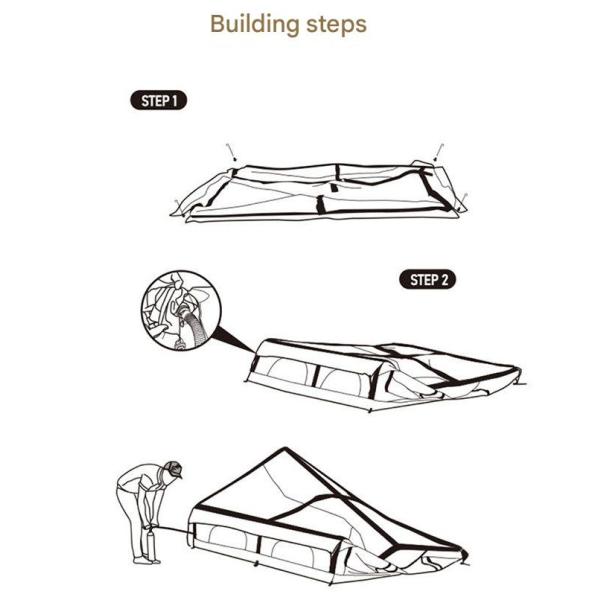 17.2㎡ Outdoor Canopy Two-in-one Warm Wind And Rainproof