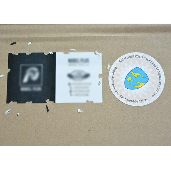 White Custom Eggshell Stickers , Customized Security Labels Stickers