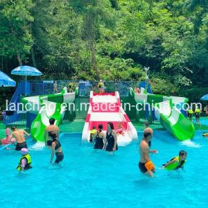 Quality Colorful Fiberglass Amusement Park Water Slide Slide For Swimming Pool Park for sale