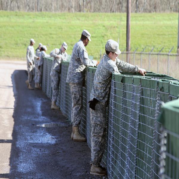 Military Gabion Basket Hesco Mil1 Flood Control Defensive Barrier 4mm