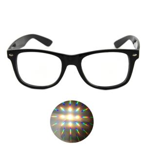 Quality Ultimate Diffraction Glasses - Black Rave Eyewear , Ravewear EDM Festivals for sale