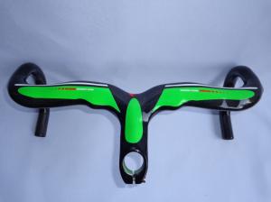 Quality HB-NT13 bicycle parts full carbon fiber handlebar Road bicycle handlebar (green) for sale