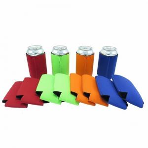Quality Qualified promotional foldable beer sleeve neoprene beer Can Cooler Holder size:10cmc*13cm  Material is neoprene for sale