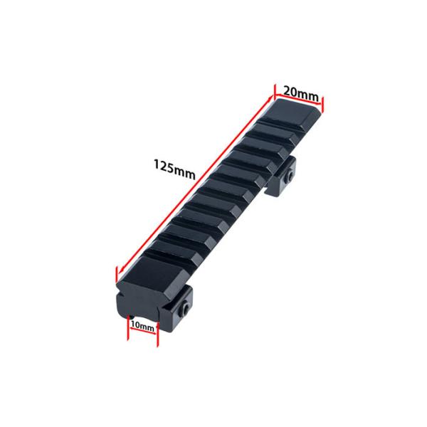 ANS D0027 Scope Mount Base 125mm Length High Strength OEM / ODM Welcomed