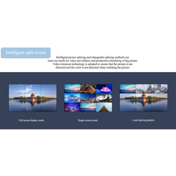 Bezel LCD Video Wall Display Monitor 2K*4K 46 55 Inch 2x2 3x3 3x4 Splicing Screens 1.8 3.5mm 700nits