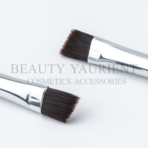 Silver Ferrule Mini Compact Lip Brush 6cm Round Pointed Lip Makeup Brush