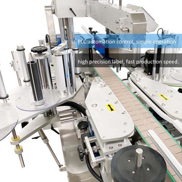 Ss304 Silver Automatic Labelling Machine Flat Bottle 2200mm