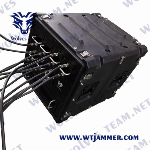 Portable Cell Phone RF Signal Jammer High Power Vehicle Bomb Jammer With DDS Convoy Jamming System