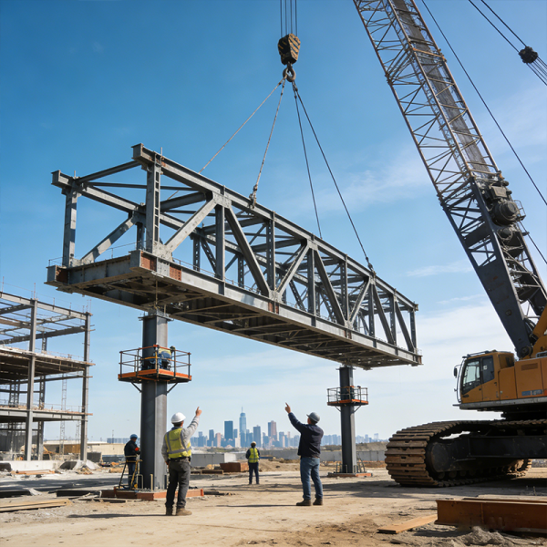 Wind Resistant Prefabricated Steel Frame Building with CE Certification for Commercial Use
