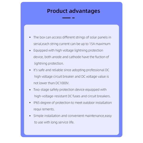 PV Solar DC String Combiner Box 1000v 1500v And Customized Solutions phtotovoltatic combiner box
