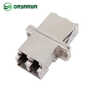 Quality SM MM Duplex Metal LC Fiber Optic Adapter Low Insertion Loss 0.2dB for sale