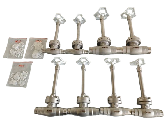 Welding End CF8 CF8M Long Stem Cryogenic Globe Valve Design for LNG/LOX/LN2/LAR/LCO2