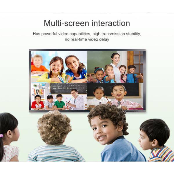 Electronic Flat Smart Interactive Whiteboard All In One Teaching 110 Inch