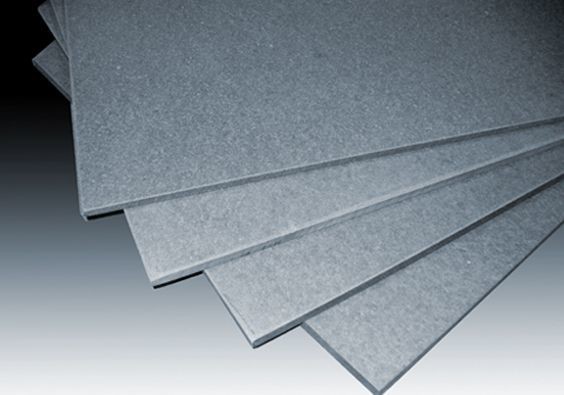 Indoor Fireproof Fiber Cement Board for Decorative Partition in Gray and Light