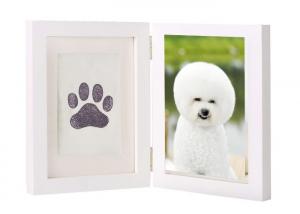 Quality Customized Pet Keepsake Frame Ink Pad Paw Print Memorial Picture Frame for sale