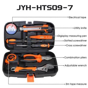 JYH-HTS09-7 Home Mechanic Tool Set Box Kit Combination Screwdriver Wrench