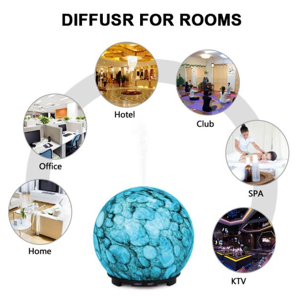 6-8 Hours 200ml Handmade Glass Aroma Diffuser Ultrasonic